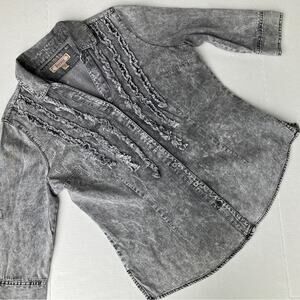 Decree Denim Shirt/jacket 3/4 length sleeve Grey XL